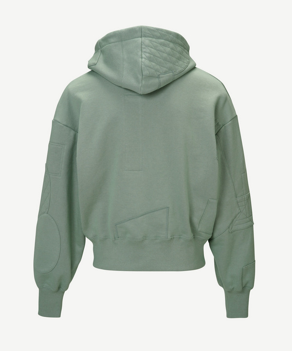 PATCHWORK SWEAT HOODIE 詳細画像 BLACK 5