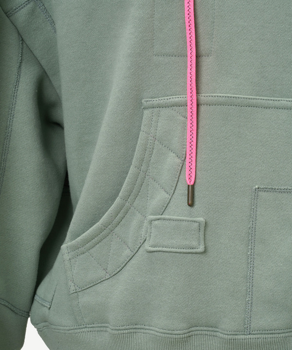 PATCHWORK SWEAT HOODIE 詳細画像 BLACK 7