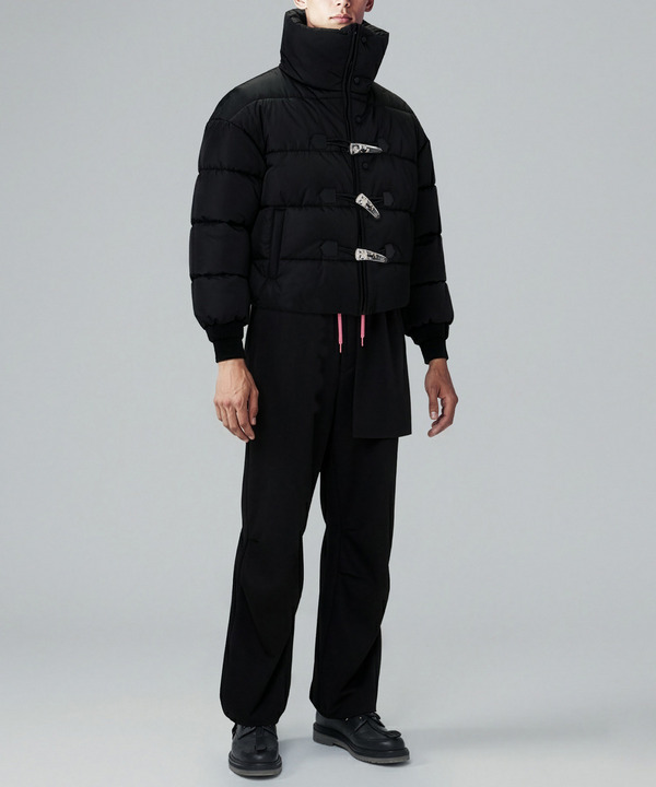 FLOWER TOGGLE SHORT PUFF JACKET 詳細画像 BLACK 6