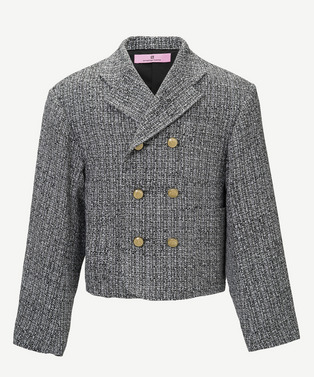 DOUBLE BUTTON TWEED JACKET