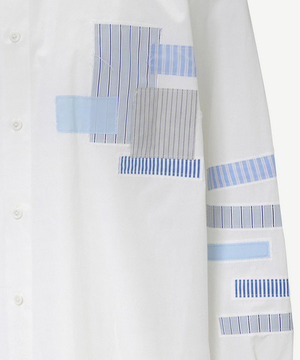 HOMME PATCHWORK SHIRT 詳細画像 WHITE 4