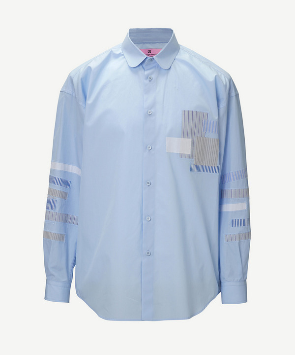 HOMME PATCHWORK SHIRT 詳細画像 WHITE 5