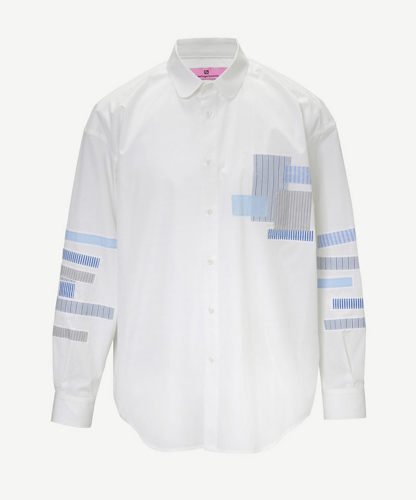HOMME PATCHWORK SHIRT 詳細画像 SAX 5