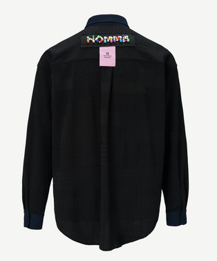 1st anniversary decoration tag jacquard shirt 詳細画像
