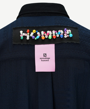1st anniversary decoration tag jacquard shirt 詳細画像