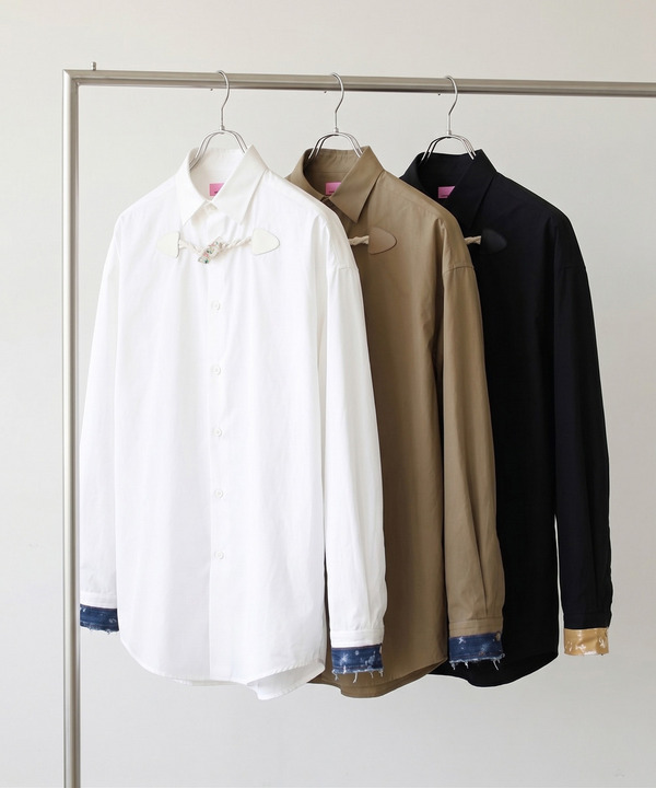 FLOWER TOGGLE PANEL CUFF SHIRTS 詳細画像 BEIGE 12