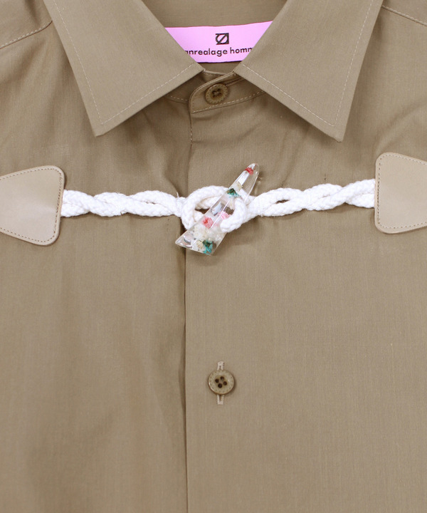 FLOWER TOGGLE PANEL CUFF SHIRTS 詳細画像 BLACK 10