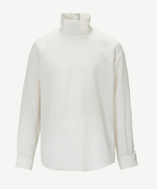 HIGH NECK SHIRT 詳細画像 WHITE 1