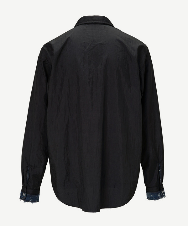 OPEN COLLAR SHIRT 詳細画像 BLACK 3