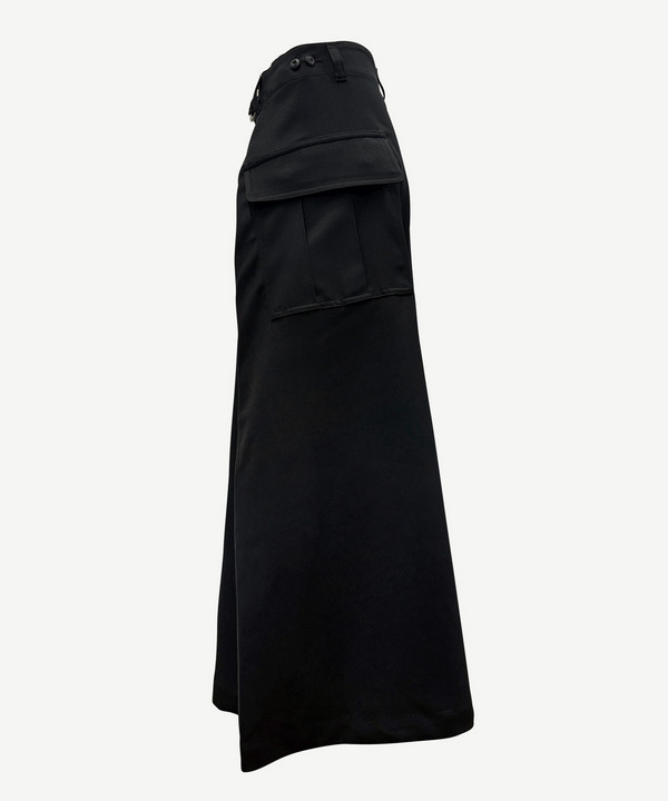 WRAP POLYESTER SKIRT 詳細画像 GRAY 4