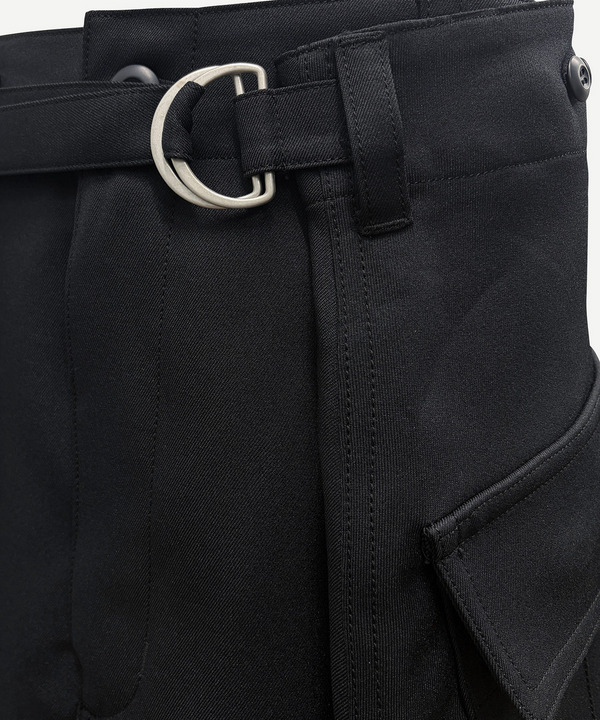 WRAP POLYESTER SKIRT 詳細画像 BLACK 4