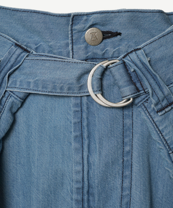 WRAP LIGHT DENIM PANTS 詳細画像 L.INDIGO 4