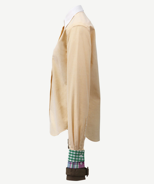 CONTRAST COLLAR SHIRT 詳細画像 YELLOW 2