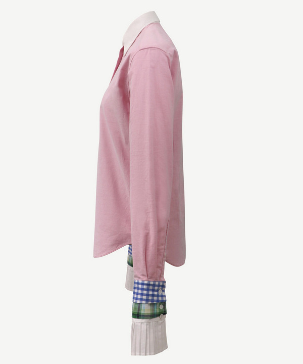 CONTRAST COLLAR SHIRT 詳細画像 PINK 2