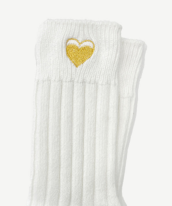 ICONIC HEART RIB SOCKS 詳細画像 WHITE 6