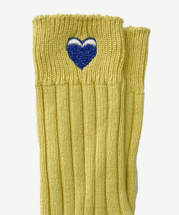 ICONIC HEART RIB SOCKS 詳細画像 WHITE 7