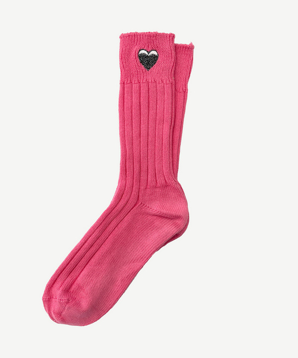 ICONIC HEART RIB SOCKS 詳細画像 BLUE 5