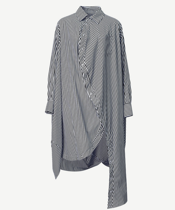 BALL SHIRT ONE PIECE(STRIPE) 詳細画像 WHITE&times;BLUE 6