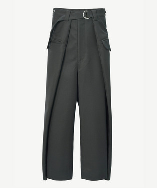 WRAP POLYESTER SLACKS