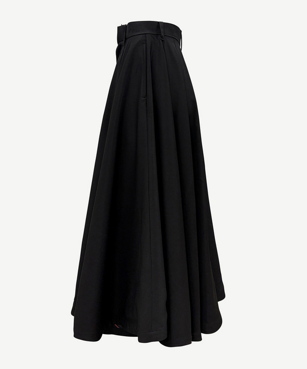 WIDE FLARED HALF PANTS 詳細画像 BLACK 2