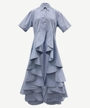 RUFFLED SHIRT DRESS 詳細画像