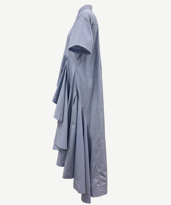 RUFFLED SHIRT DRESS 詳細画像 GREEN 4