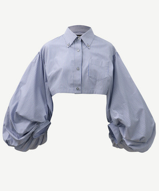 VOLUME POWER SLEEVE CROPPED SHIRT 詳細画像