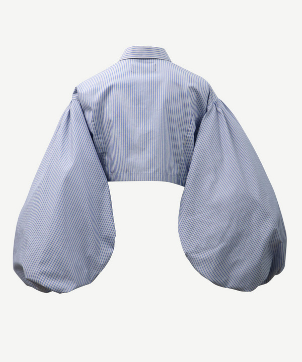 VOLUME POWER SLEEVE CROPPED SHIRT 詳細画像 SAXE 3