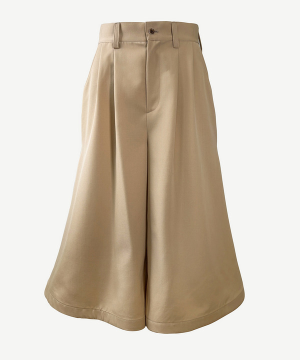 HOMME WIDE FLARED HALF PANTS 詳細画像 BEIGE 1