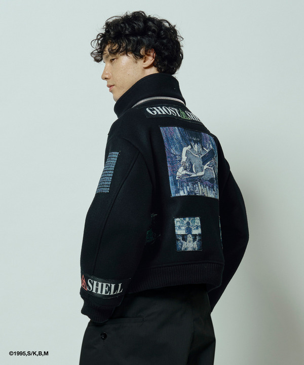 GITS SCENE PATCHWORK BLOUSON 詳細画像 BLACK&times;WHITE 12
