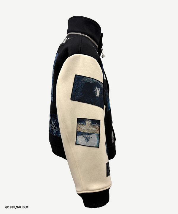 GITS SCENE PATCHWORK BLOUSON 詳細画像 BLACK&times;WHITE 4