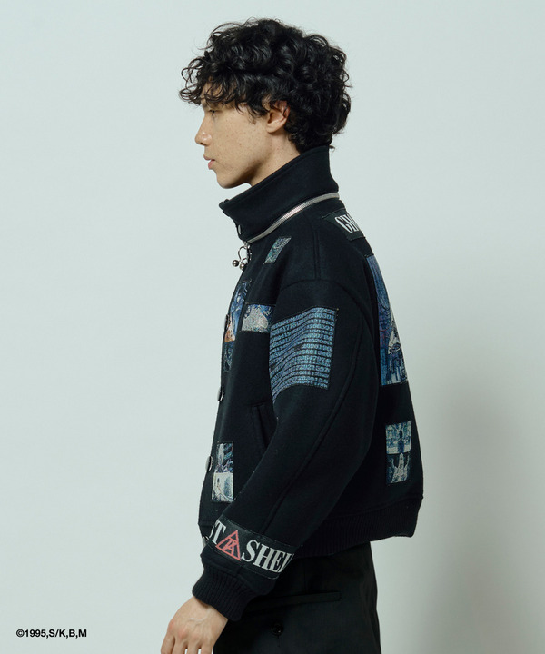 GITS SCENE PATCHWORK BLOUSON 詳細画像 BLACK&times;BLACK 13