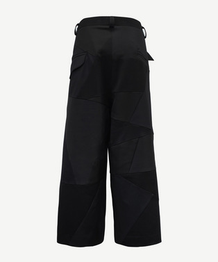WRAP PATCHWORK POLYESTER SLACKS 詳細画像