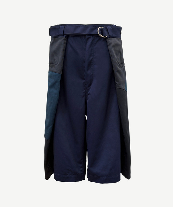 WRAP PATCHWORK CHINO SHORTS 詳細画像 BLACK 5