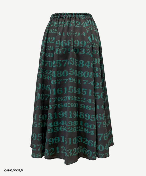 GITS DIGITAL CODE FLARE SKIRT 詳細画像 BLACK 3