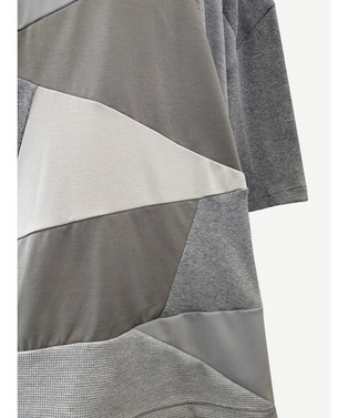 PANEL PATCHWORK OVER SIZE TEE 詳細画像