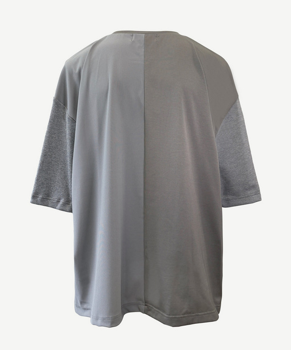 PANEL PATCHWORK OVER SIZE TEE 詳細画像 GRAY 2