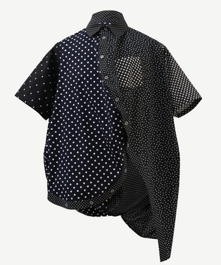 BALL MULTI PATTERN HALF SLEEVE DOT SHIRT