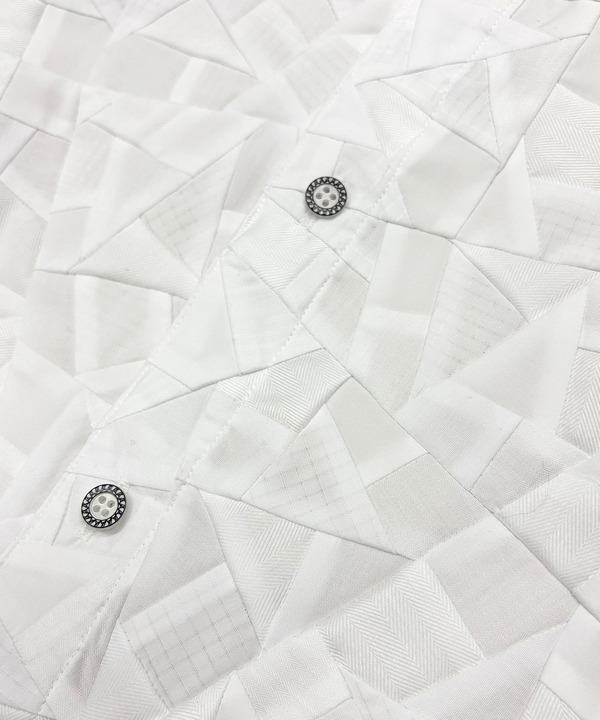 PATCHWORK PART LONG SHIRTS 詳細画像 WHITE 2