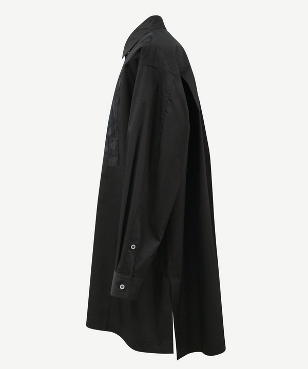 PATCHWORK PART LONG SHIRTS 詳細画像 BLACK 2