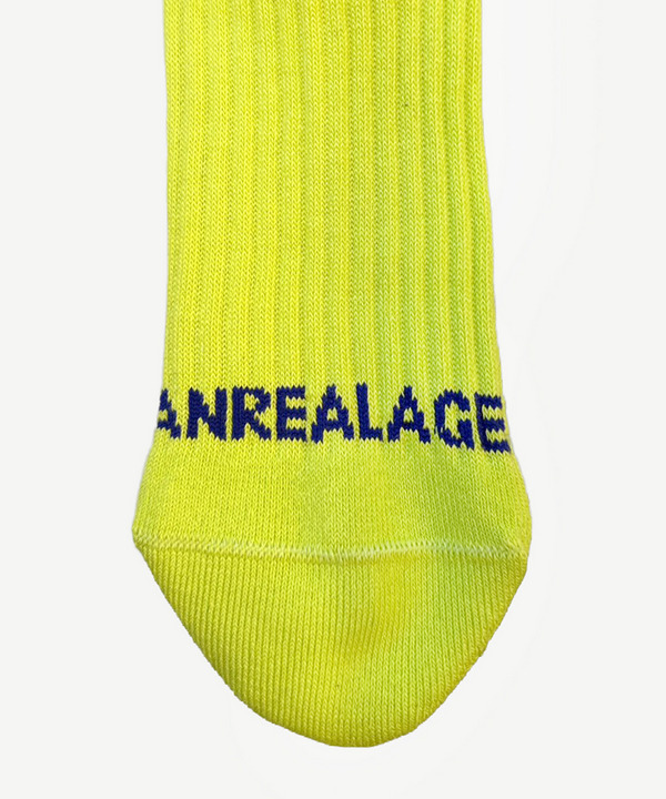 PATCHWORK JACQUARD LONG SOCKS 詳細画像 YELLOW 2