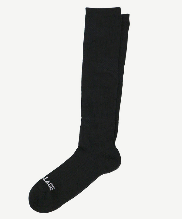 PATCHWORK JACQUARD LONG SOCKS 詳細画像 BLUE 5