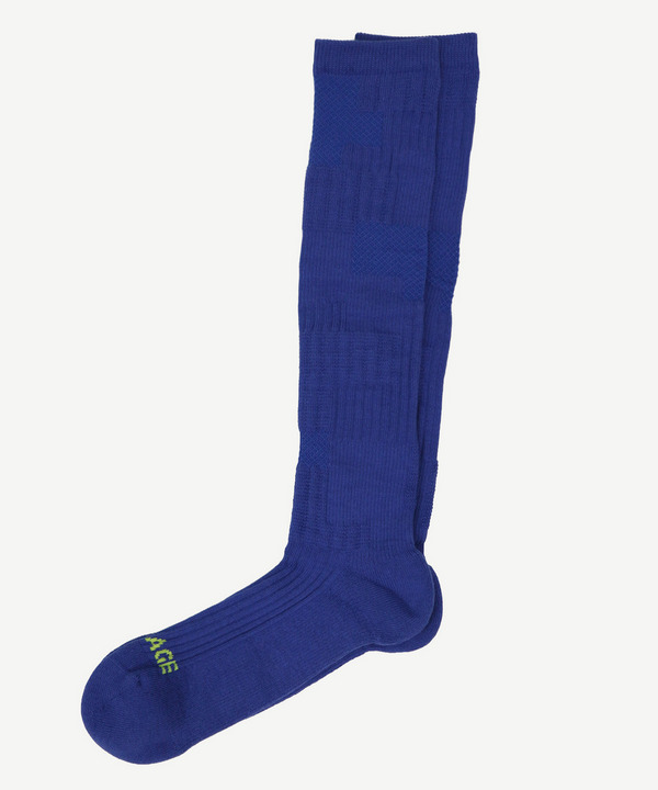 PATCHWORK JACQUARD LONG SOCKS 詳細画像 BLACK 7