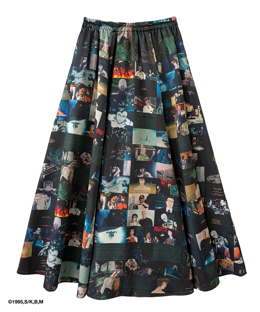 GITS SCENE MONTAGE FLARE SKIRT