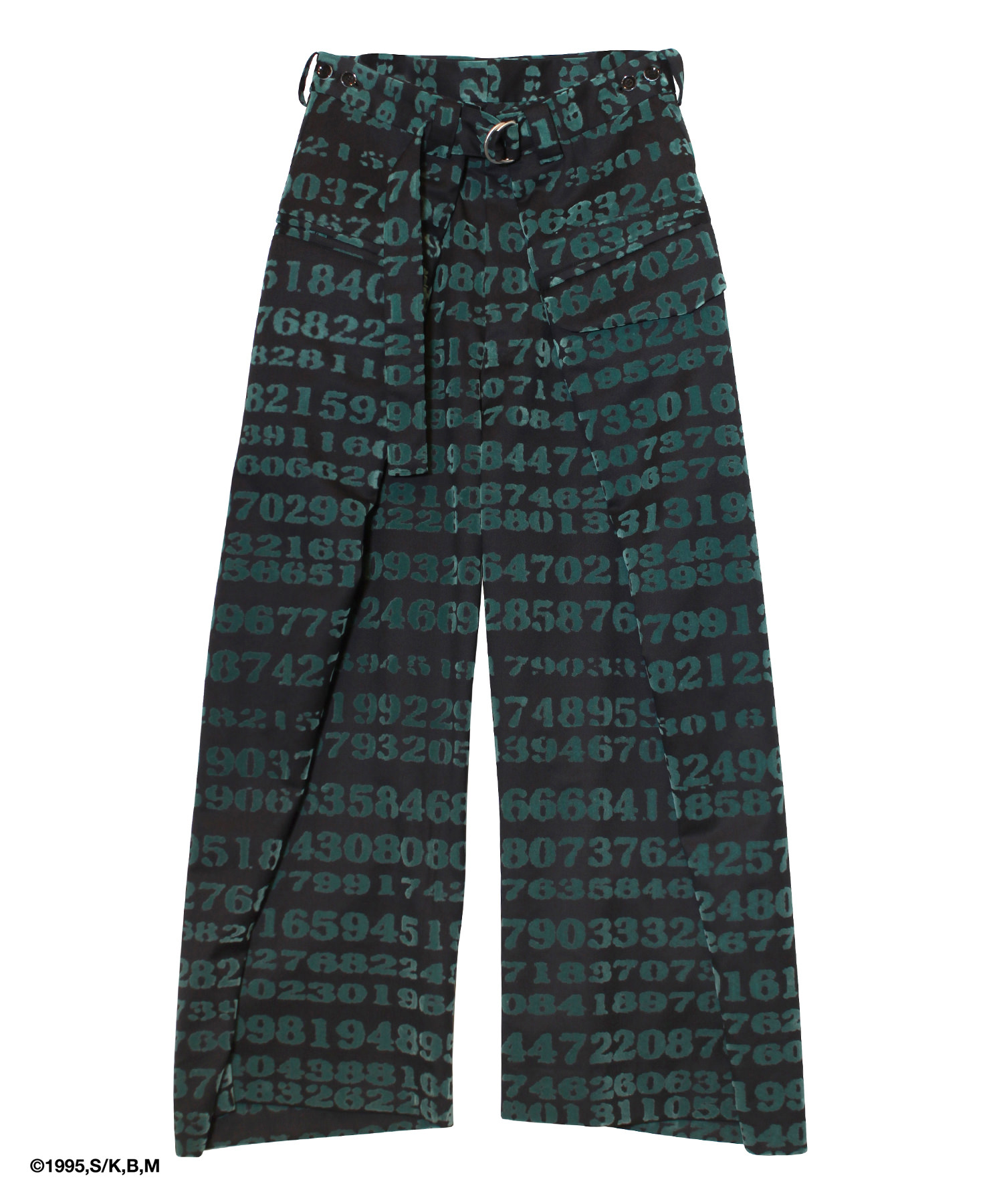 GITS DIGITAL CODE WRAP PANTS